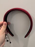 祖杉格紅色新年發(fā)箍秋冬高級感女款2025年新款頭箍復古發(fā)卡圣誕發(fā)飾頭飾 酒紅色絲絨發(fā)箍 曬單實(shí)拍圖