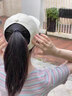 嬈蝶 帽子女夏天棒球帽戶外休閑運(yùn)動(dòng)跑步防曬遮陽(yáng)空頂可扎高馬尾鴨舌帽 米色 55-59cm【可調(diào)節(jié)】 曬單實(shí)拍圖