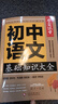 初中語(yǔ)文基礎知識大全 學(xué)霸課堂 7-9年級通用初中生七八九年級提分手冊初一二三輔導書(shū)中考復習資料語(yǔ)法教輔知識點(diǎn)總結突破 曬單實(shí)拍圖