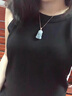 LISCN2025夏季新款韓版復(fù)古初戀掛脖圓領(lǐng)小黑裙鏤空露肩連衣裙女裝 黑色 M 曬單實拍圖