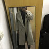 楠笙記風衣男中長款春秋季學生過膝外套男士韓版設計感寬松帥氣潮流大衣 灰色 L 曬單實拍圖