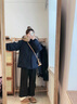DGOV2025新款韓版羽絨棉服女設計感工裝寬松加厚派克服美式棉衣外套女 藏藍色 【zt】下單速發(fā)貨 M 建議尺碼110-130斤 曬單實(shí)拍圖