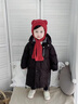 G.DUCKKIDS兒童長(cháng)款羽絨服男童女童過(guò)膝到腳踝冬季加厚中大童小童白鴨絨外套 黑色 男童/女童 同款 120 cm 曬單實(shí)拍圖