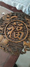 東陽木雕東陽木雕掛件玄關(guān)客廳背景墻裝飾香樟木圓形福字實(shí)木木質(zhì)花格 尺寸：直徑58公分.新體福 曬單實(shí)拍圖