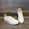 美國馬球協(xié)會（U.S.POLO ASSN.）休閑男鞋2025夏季新款男士休閑鞋頭層牛皮輕奢潮流一腳蹬平底鞋男 米紅 41 (255mm) 標準皮鞋碼- 曬單實拍圖