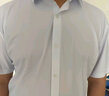 潮胖優(yōu)選加肥大碼短袖襯衫夏季薄款男士商務(wù)休閑特大號半袖襯衣肥佬職業(yè)裝 白色 5XL (200) （建議220-240斤） 曬單實(shí)拍圖
