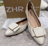 ZHR單鞋女氣質(zhì)優(yōu)雅職場(chǎng)工作鞋子女經(jīng)典時(shí)尚尖頭樂福鞋 SA18 黑色 37 曬單實(shí)拍圖