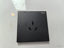 羅格朗（LEGRAND）開關插座面板逸景碳素黑單控五孔插座帶usb充電三孔網(wǎng)絡插tcl 一開雙控開關 曬單實拍圖