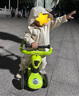 Milkbarn春秋嬰兒加絨連體衣服寶寶連帽哈衣嬰幼兒爬爬服 茶灰色 90cm (18-24月-參考身高80-90cm) 曬單實拍圖