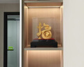 紀梵蒂 GEFIODEY絨沙金福字擺件家居飾品入戶玄關(guān)客廳裝飾品喬遷新居禮品 萬里長城福 曬單實拍圖