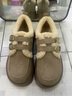 ZHR勃肯棉鞋女加絨新品厚底牛皮全包樂(lè )福鞋百搭系帶雪地靴單鞋 卡其色 （JF128B） 38 (240mm) 曬單實(shí)拍圖