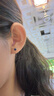 炙真銀樓青金石耳釘女990足銀藍(lán)色耳飾2024養(yǎng)耳洞耳骨釘簡約小巧耳針耳環(huán) 青金石純銀耳釘 一對 曬單實(shí)拍圖