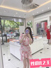 她芙（tafu）品牌女裝法式連衣裙女2025夏季新款小個(gè)子茶歇包臀雪紡碎花短裙 粉色 S 曬單實(shí)拍圖