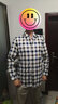 鼎銅長(cháng)袖襯衫男寬松春秋男士商務(wù)休閑青年格子襯衣日常休閑簡(jiǎn)約款方領(lǐng)藍格子棉質(zhì)上衣款式爸爸款 藍格 （73%棉和27%桑蠶絲） 180 曬單實(shí)拍圖