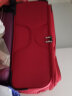 SUISSEWIN牛津布箱万向轮拉杆箱结婚行李箱耐磨防刮登机箱皮箱女24吋红6005 实拍图