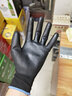 霍尼韋爾勞保手套PU涂層耐磨防滑透尼龍涂掌搬運打包精細作業(yè)工地針織透氣手套 黑色【10雙裝】 中號M# 曬單實(shí)拍圖