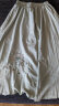 妖妮旗袍汉服女成人年轻日常2024新中式国风棉麻雪纺绣花裙两件套6255 白上衣绿裙套装 3XL(建议体重125-135斤） 实拍图