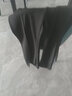 朵世界前開(kāi)叉垂感西裝褲女春秋新款高腰窄版直筒小個(gè)子休閑微喇叭女褲 黑色(身高158以上) 常規 L 曬單實(shí)拍圖