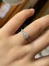 儷萌珠寶 定制18K金鉆戒結婚鉆石女戒指克拉求訂結婚顯鉆 1克拉效果12+25分VS/FG色 曬單實(shí)拍圖