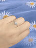 我愛鉆石網(wǎng) 白18K金鉆戒女六爪結(jié)婚求婚鉆石戒指裸鉆定制群鑲送女友禮物星辰 1克拉效果共16分H色VS 曬單實拍圖