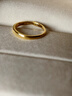 周大生黃金戒指情侶對戒足金love活口結婚三金訂婚結婚生日禮物送女友 2.38g   -女戒 曬單實(shí)拍圖