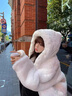 丹珠娜（DanZhuNa）羊羔絨外套女裝2025年秋冬季新款韓版百搭加厚毛毛絨羊羔毛棉服女 卡其色立領 M 曬單實拍圖