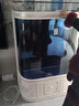 金點尚品魚缸水族箱生態(tài)歐式弧形落地大彎角缸免換水客廳家用靠墻下排水 B款歐式一鍵排水開門款總高146 長100X50寬 曬單實拍圖