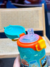 NUBY（努比）新品閃亮輕巧大容量運(yùn)動(dòng)水杯防漏便攜兒童吸管杯 貼紙印花 415ml 曬單實(shí)拍圖