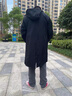 洛夫倫春季新款風(fēng)衣男中長款大衣過膝撞色外套歐美風(fēng)潮流披風(fēng)男士派克服 深灰色 3XL （適合175-210斤） 曬單實拍圖
