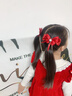 愛流行新年頭飾兒童蝴蝶結(jié)發(fā)卡2025過年發(fā)飾女孩中國風公主喜慶拜年發(fā)夾 愛心雙串珠1個裝 曬單實拍圖