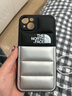 萌續(xù)適用蘋果16promax羽絨服潮牌北面iPhone15ProMax手機(jī)殼拼色14Pro蘋果13情侶12填充絨11秋冬 羽絨服 北面 黑拼電鍍銀 iPhone15plus 曬單實(shí)拍圖