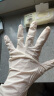 乌斯京一次性手套 大号*30只装干家务加厚防护白色丁腈手套加长丁晴橡胶 实拍图