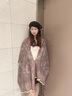 MAINLYKITTY披肩女新款外搭空調房女士圍巾生日母親節(jié)禮物送女友老婆媽媽長輩 【青鳥藍】-高檔禮盒裝 曬單實拍圖