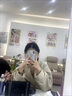 FSHE黑色毛呢外套女秋冬裝2025新款潮中長款韓版西裝領小個子呢子大衣 杏色 L 建議105-115斤 曬單實拍圖