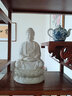 戴玉堂 陶瓷坐蓮西方三圣佛像擺件觀音大勢(shì)至菩薩如來佛阿彌陀佛坐像家居供奉家用佛堂裝飾 H21-75B 12吋坐蓮如來佛 白瓷 曬單實(shí)拍圖