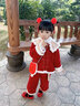 迪士尼寶寶女童冬季新年套裝加絨加厚中小童兒童過年服中國(guó)風(fēng)寶寶周歲禮服潮 紅色 上衣+褲子 80 適合身高60-80cm左右 曬單實(shí)拍圖