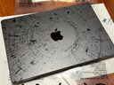 SkinAT筆記本保護膜 MacBook 創(chuàng  )意貼膜 蘋(píng)果筆記本外殼貼紙 Mac電腦 配件3M材料 蟲(chóng)洞(黑) Pro 14 (M5-M1) 曬單實(shí)拍圖