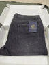 飛諾高端春季款新款 直筒寬松牛仔褲男士 休閑彈力闊腿褲長(cháng)褲子潮流 HSD1006H灰黑色 厚款 彈力【簡(jiǎn)約款】 34 曬單實(shí)拍圖