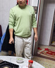 卡賓男裝 金線刺繡松果針織衫秋新款抗菌線衫舒適合身毛衣B 煤黑色01 XL (180) 52 曬單實(shí)拍圖