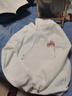 燦圖美式涂鴉加絨加厚衛衣女裝秋冬季潮流慵懶風(fēng)寬松顯瘦連帽外套上衣 白色【加絨款】 M 【建議80-100斤】 曬單實(shí)拍圖