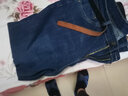 飛艘渡大碼男裝牛仔褲男寬松肥佬褲加肥加大彈力直筒褲高腰休閑闊腿 深藍色 070-3 38碼=腰圍3尺1 曬單實(shí)拍圖