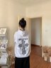 趣米樂 重磅高街加絨衛(wèi)衣男秋冬季美式復(fù)古潮牌外套男套頭連帽加厚衣服 灰色-款 常規(guī) XL 【建議115-130斤】 曬單實(shí)拍圖
