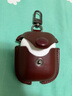 帝仕信（DISHIXIN） AirPods皮套蘋(píng)果保護套皮pro耳機殼AirPod一體式耳機套2三代 皮套新款深棕  【AirPods 1/2代】 曬單實(shí)拍圖