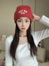 蘇木佰（SOMUBAY）2025秋冬新款字母刺繡紅色針織帽女保暖情侶毛線帽護(hù)耳冷帽男圣誕 紅色 M(56-58cm) 曬單實(shí)拍圖
