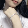 VIGG999足銀莫比烏斯手鐲女銀鐲子七夕情人節(jié)禮物生日送女友媽媽紀念 莫比烏斯手鐲15g（京J倉直發(fā)） 曬單實拍圖