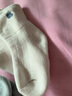 babylove嬰兒襪秋冬保暖加厚男女寶寶中筒襪新生兒襪子松口兩雙裝 米白/藍色 12cm(建議1-3歲) 曬單實拍圖