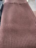 Mirza Mirror高腰半身裙子秋冬新款韓版網(wǎng)紅中長(cháng)款百搭針織彈力鉛筆包臀裙 咖啡色 L 曬單實(shí)拍圖