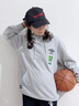 茵寶（Umbro）X MORE HUGS聯(lián)名連帽衛衣套頭衫復古休閑運動(dòng)上衣長(cháng)袖 淺花灰 S 曬單實(shí)拍圖
