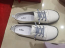 金利來(lái)（Goldlion）女鞋一腳蹬休閑軟底單鞋平底小白鞋女 668130071灰色40 曬單實(shí)拍圖