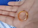 周大福 福字素圈泥鰍背足金黃金戒指女(工費180)約5.55g EOF134 曬單實(shí)拍圖